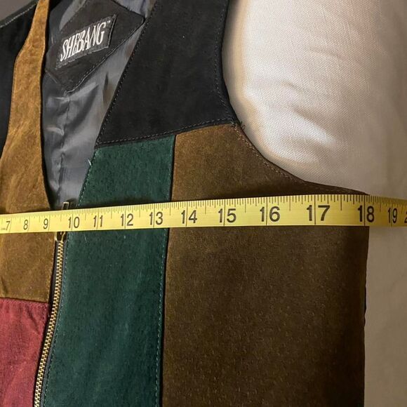 Genuine Leather Vintage Patchwork Vest - Picture 8 of 8
